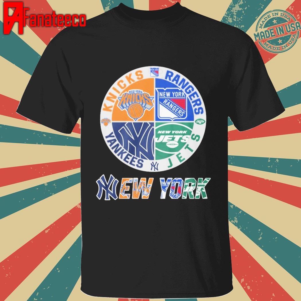 New York Knicks x New York Rangers x New York Yankees x New York Jets 2025 shirt