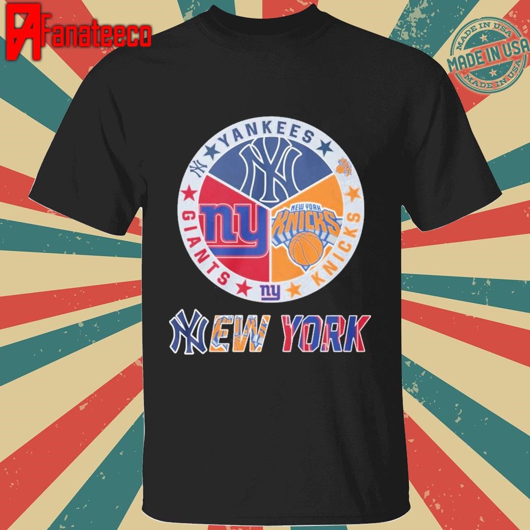 New York Knicks x New York Yankees x New York Giants 2025 shirt