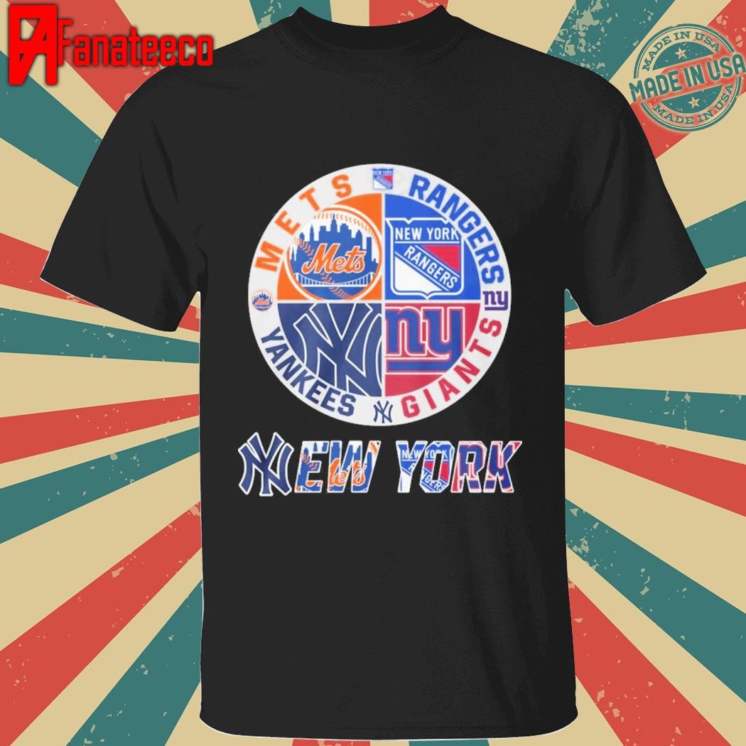 New York Mets x New York Rangers x New York Giants x New York Yankees 2025 shirt