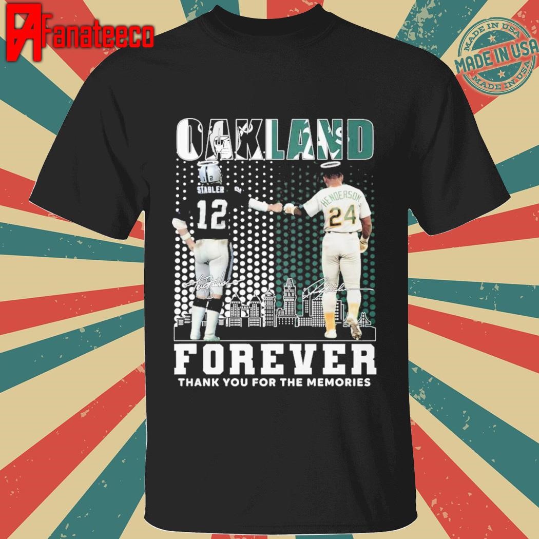 Oakland Legends Forever Stabler And Henderson signatures 2025 shirt