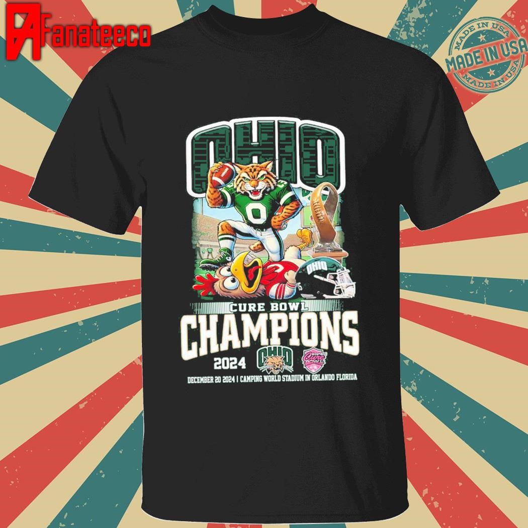 Ohio Bobcats Cure Bowl Champions Of 2024 Proud T-Shirt