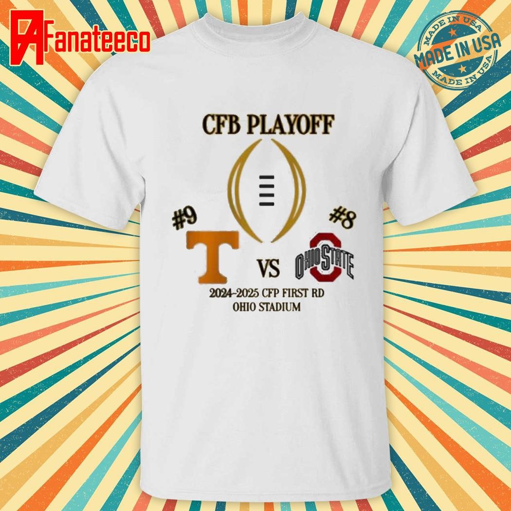 Ohio State Buckeye Vs Tennessee Volunteers GFP Gear At College Football Now 2024-2025 CFB Playoff Matchup shirt