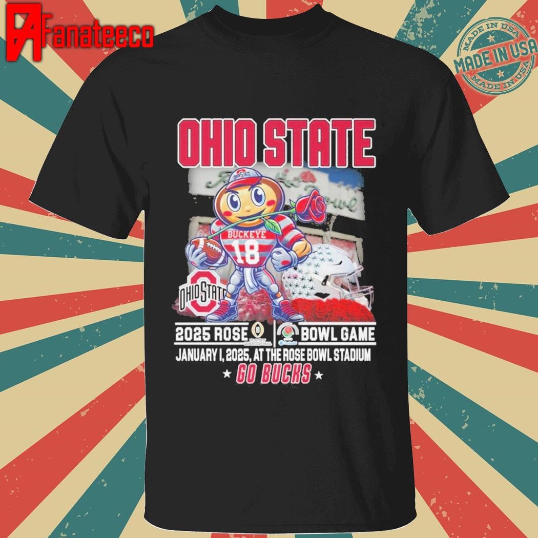 Ohio State Buckeyes 2025 Rose Bowl Game Go Bucks Unisex T-Shirt