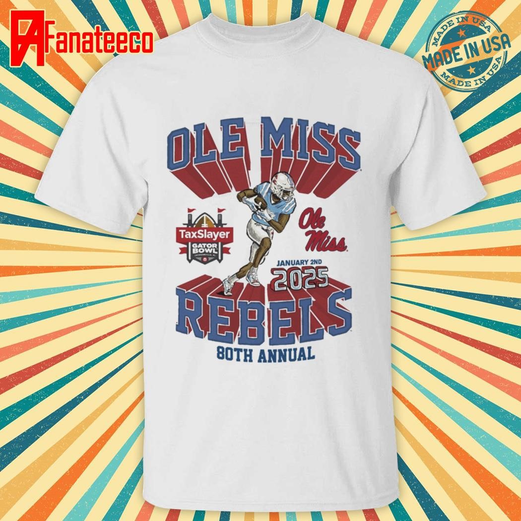 Ole miss gator bowl Rebels 80th annual 2025 shirt