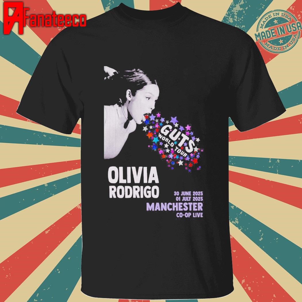 Olivia Rodrigo June 30-July 1 2025 Manchester UK shirt