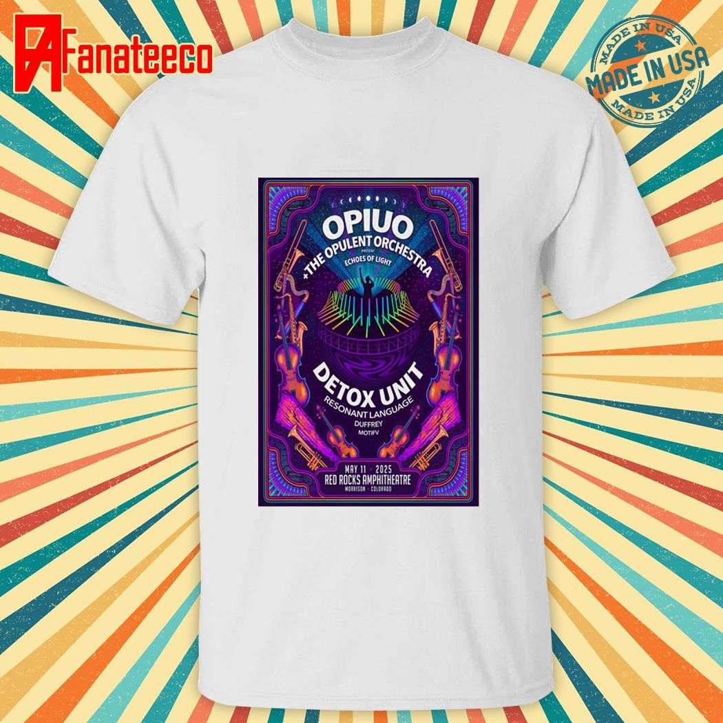 Opiuo May 11 2025 Red Rocks Amphitheatre Morrison, CO shirt