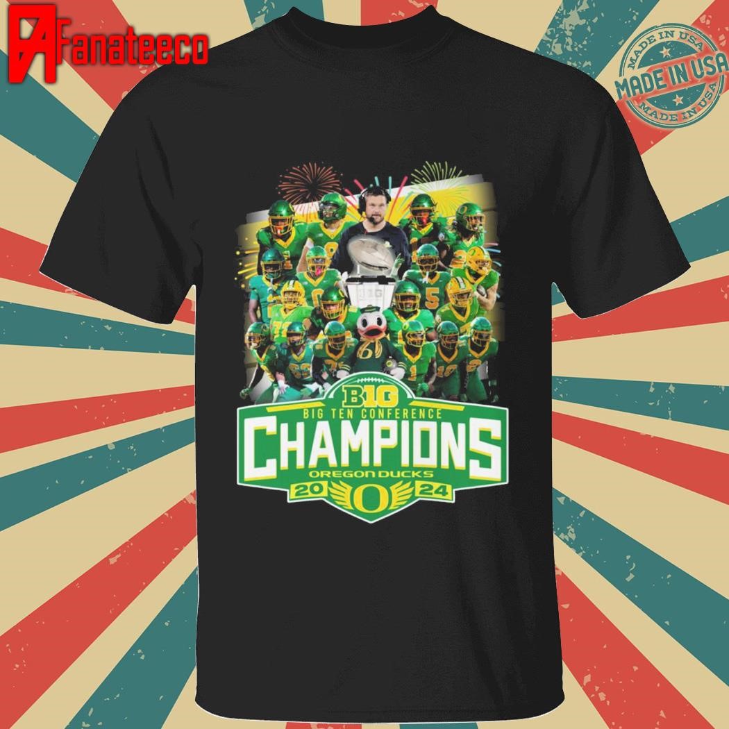 Oregon Ducks Big Ten Conference Champions 2024 T-Shirt