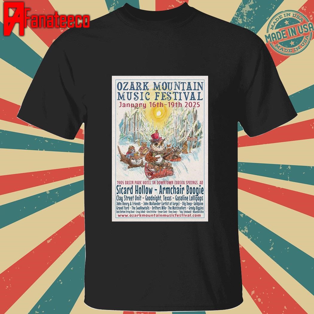 Ozark Moutain Music Festival Jan 16-19 2025 Eureka Springs AR shirt