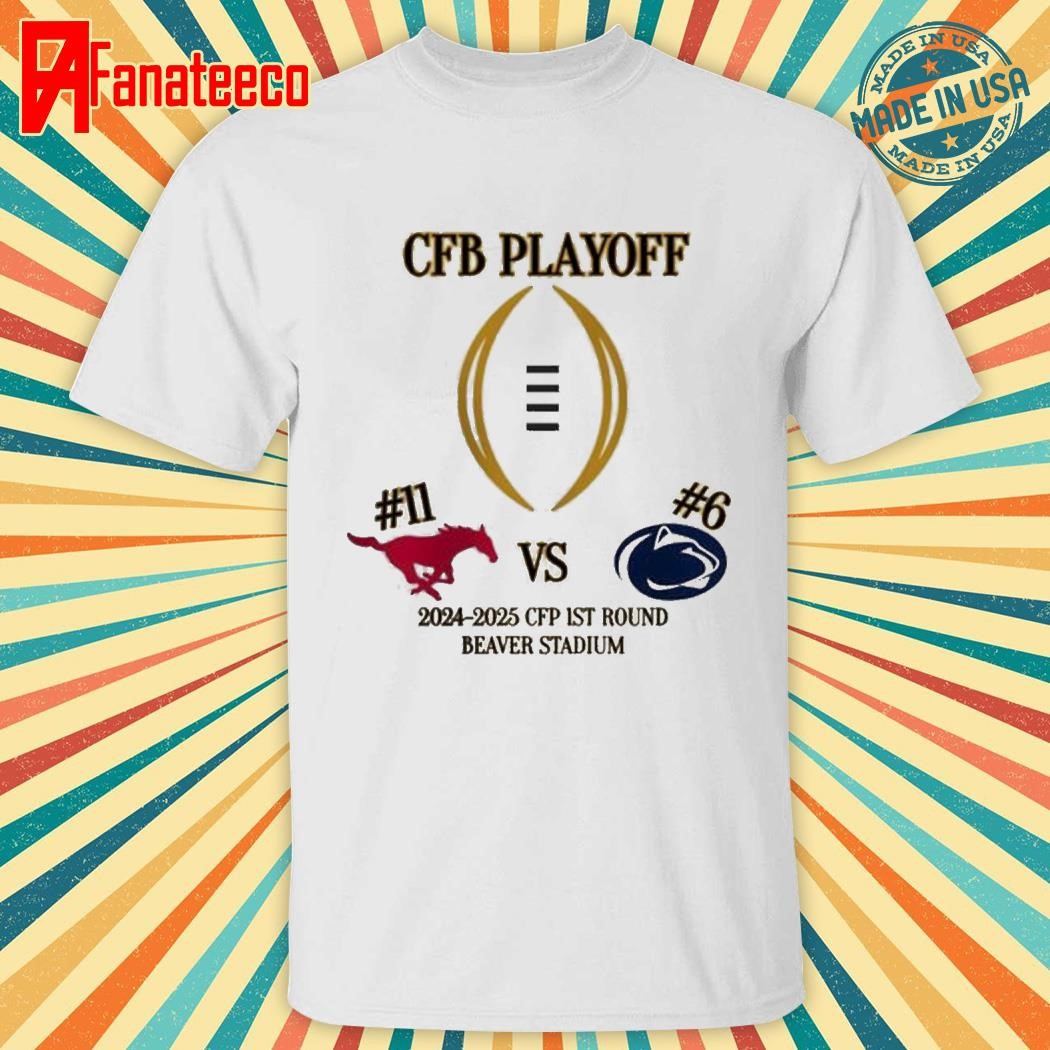 Penn State Nittany Lions Vs SMU Mustangs 2024-2025 CFB Playoff shirt