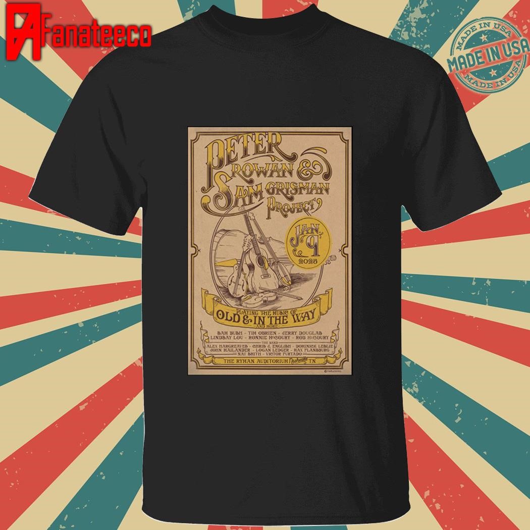 Peter Rowan With Sam Grisman Nashville TN January 9 2025 shirt