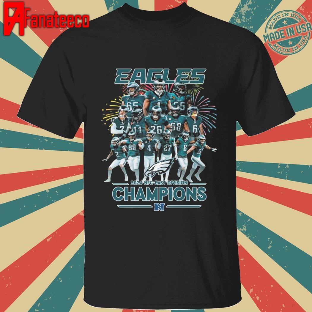 Philadelphia Eagles 2024 Celebrating NFC East Division Champions shirt