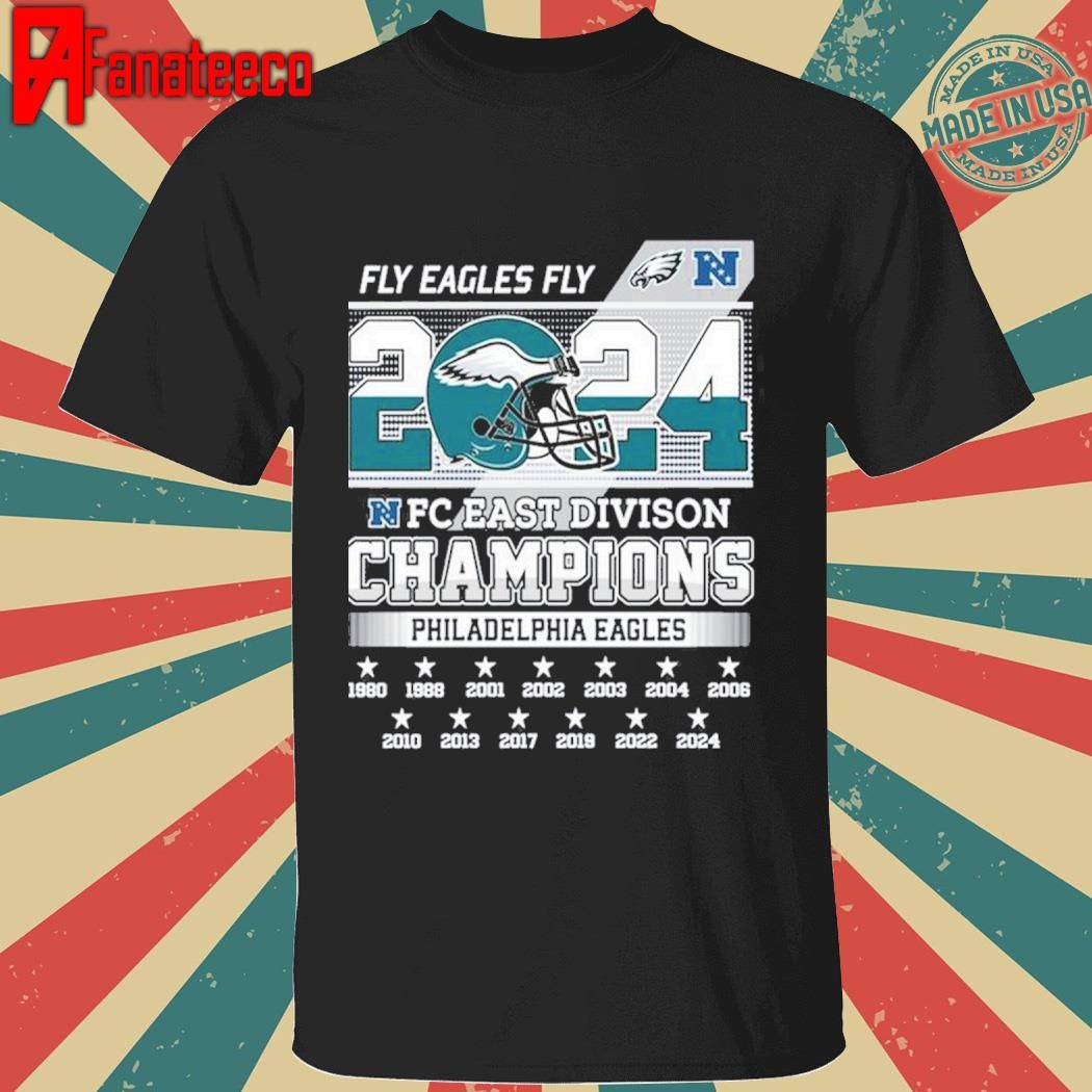 Philadelphia Eagles 2024 NFC East Division Champions Let’s Celebrate shirt