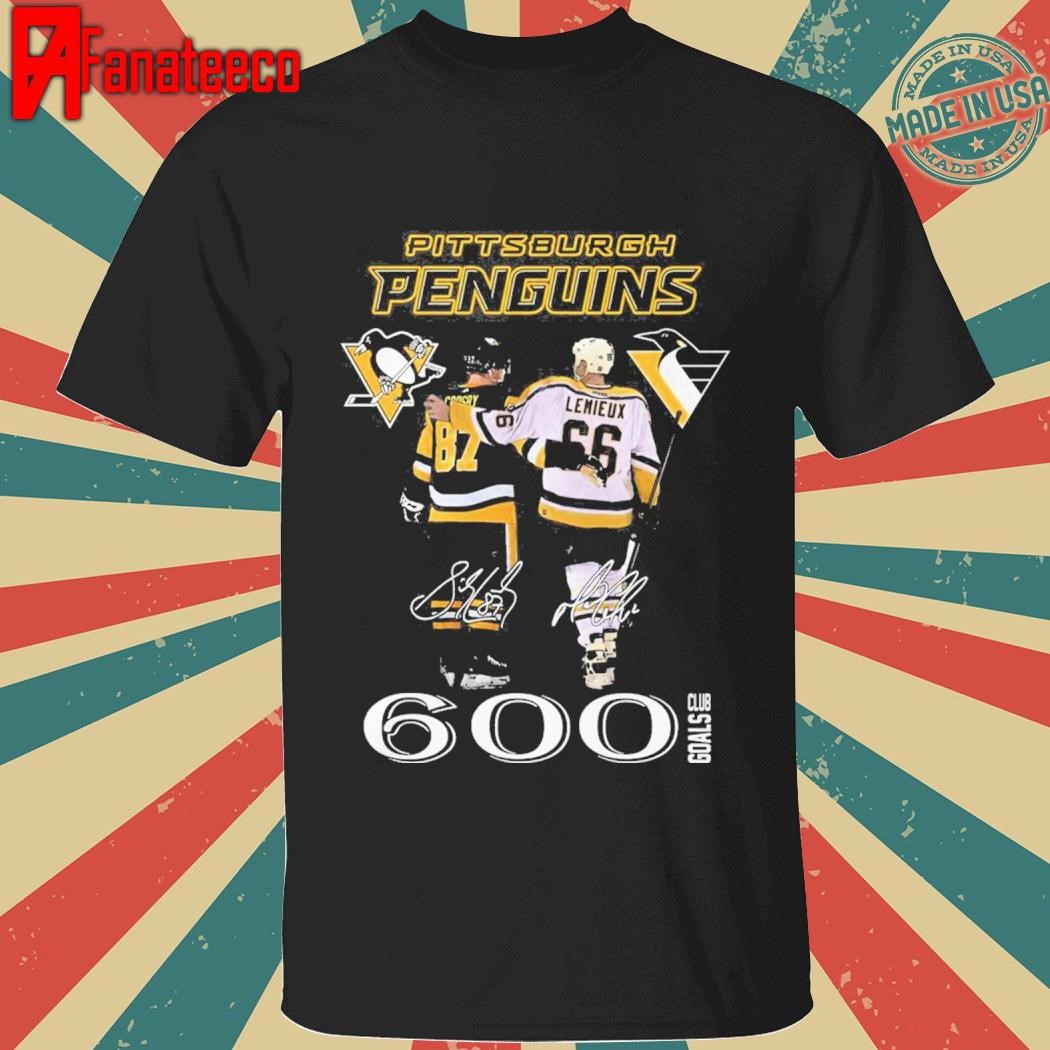 Pittsburgh Penguins 600 Club Goals signaures T-Shirt