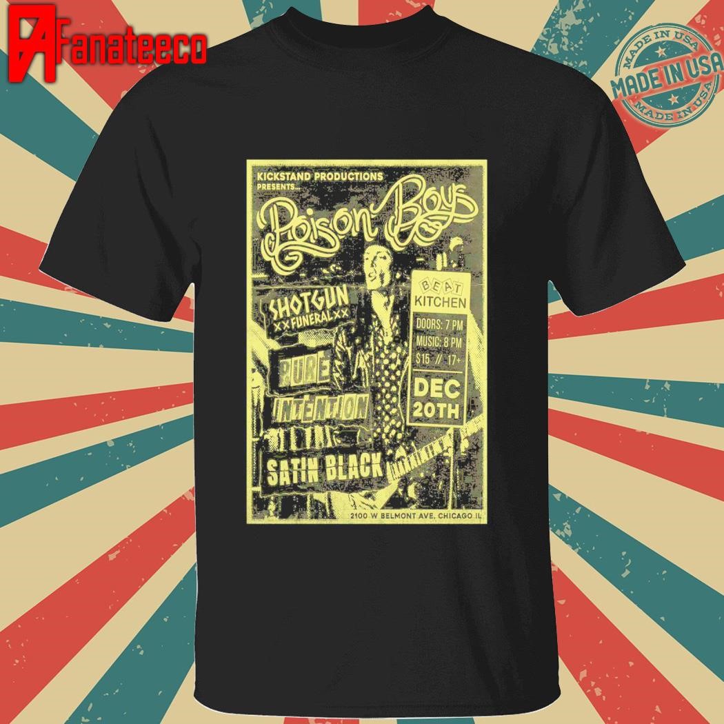 Poison Boys Dec 20 2024 Chicago IL Tour shirt