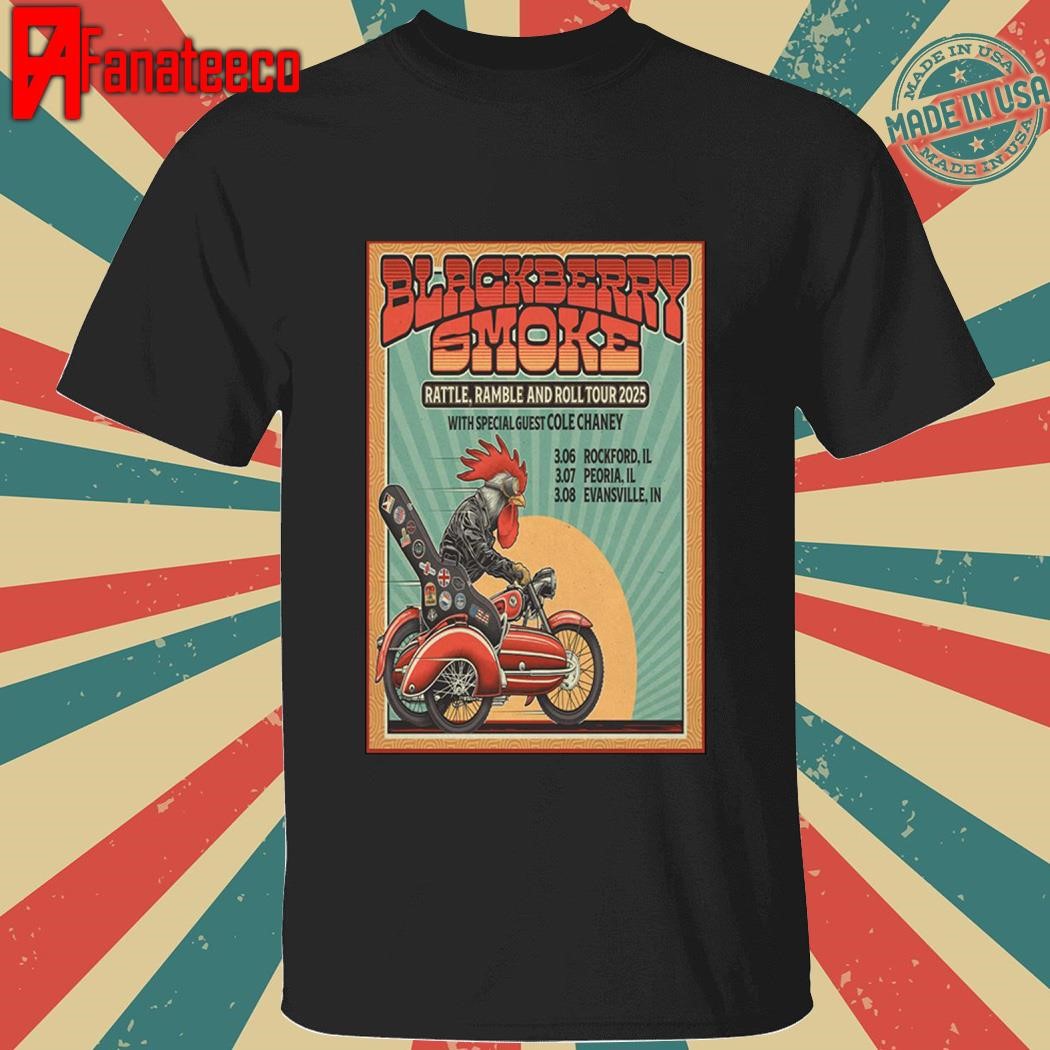 Poster Blackberry Smoke Rattle Ramble And Toll Tour 2025 shirt