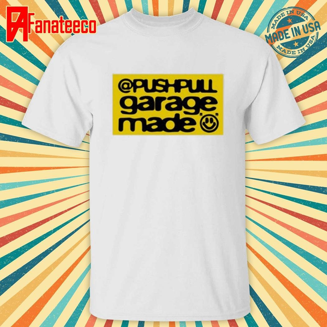 Pushpull Garage Made White Patch Logo shirt