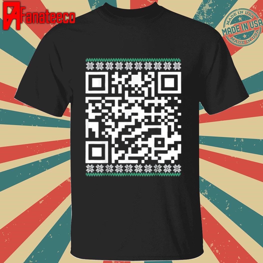 QR President Trump Dancing Code Ugly Christmas shirt