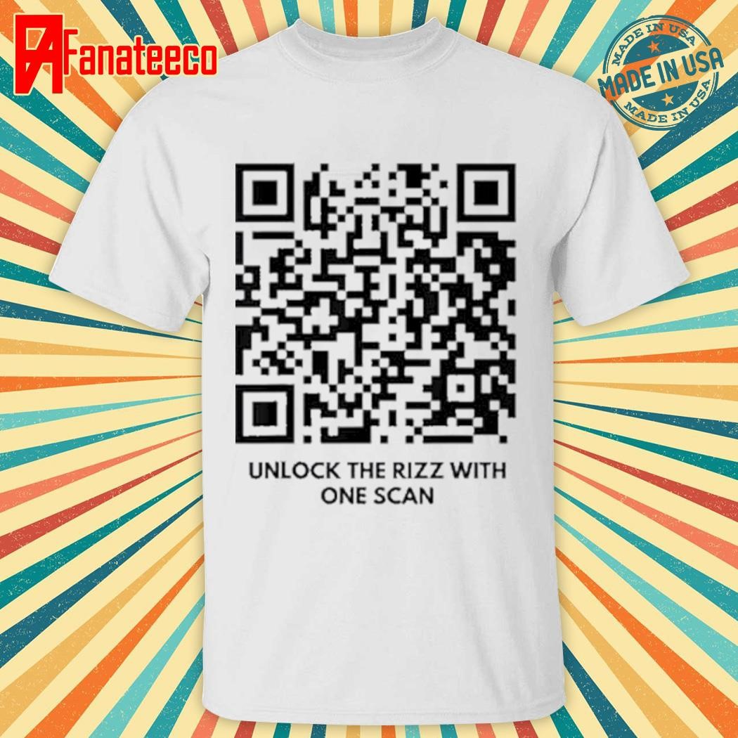 QR President Trump Unlock the rizz with one scan shirt