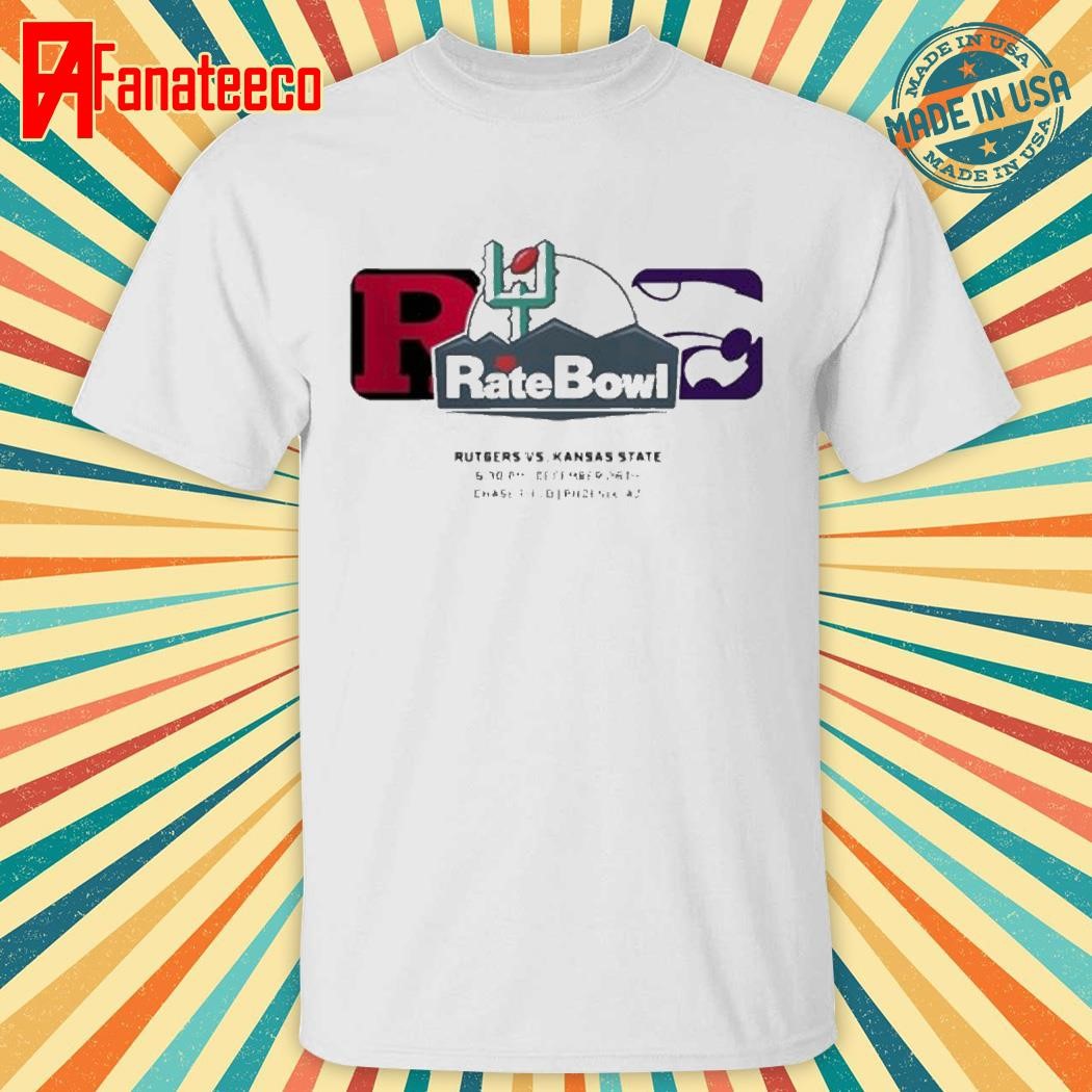 Rate Bowl Rutgers Scarlet Knights Vs Kansas State Wildcats Matchup At Chase Field In Phoenix AZ On December 26th 2024 NCAA Unisex T-Shirt