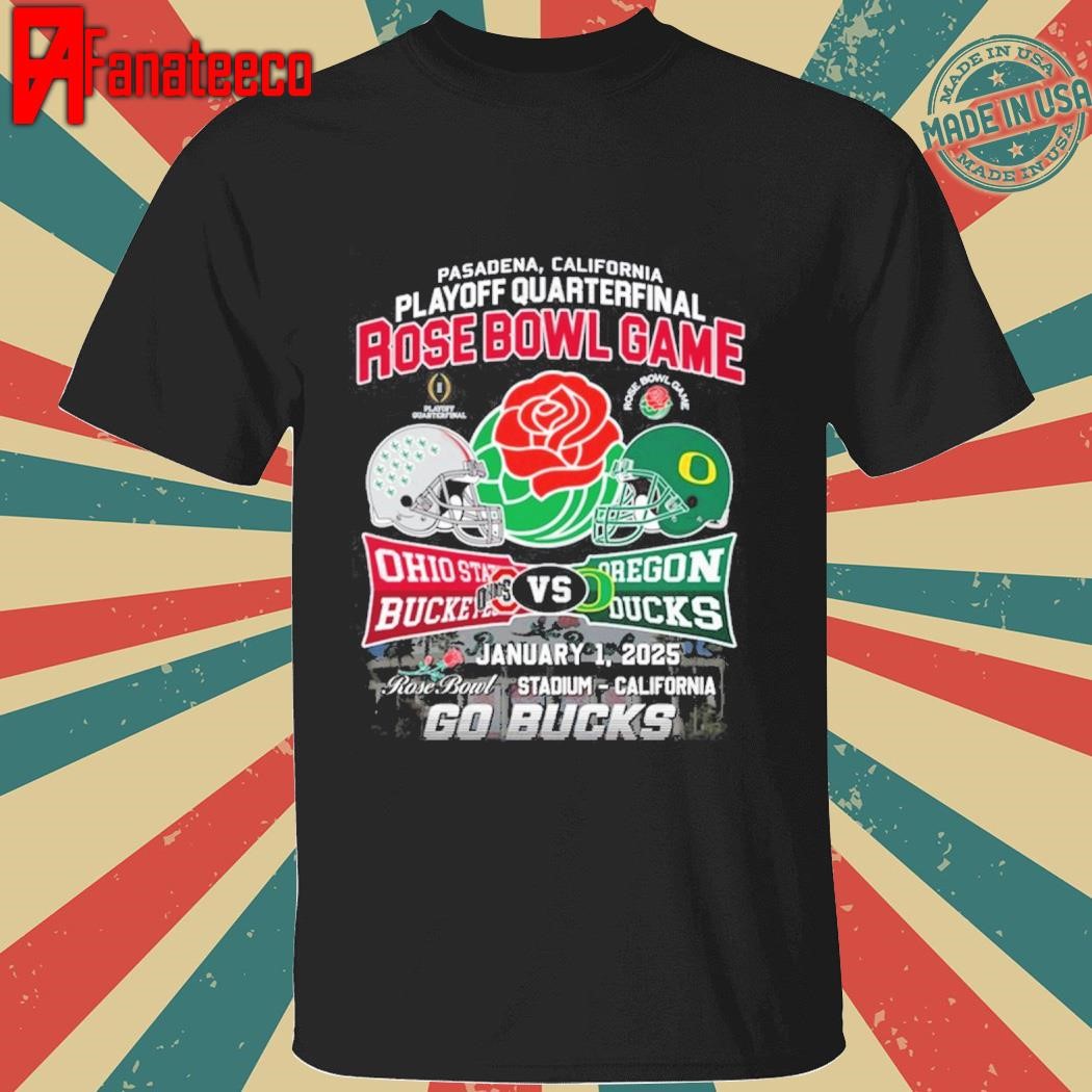 Rose Bowl Game 2025 Ohio State Buckeyes – Oregon Ducks shirt