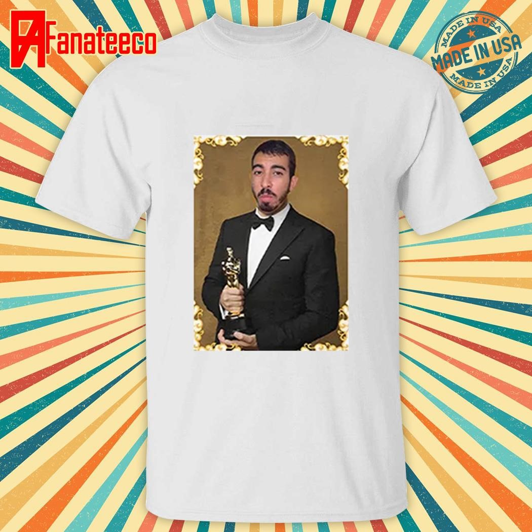 Saleh Jafarawi Mr Fafo Oscar Statue Shirt