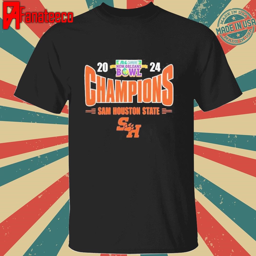 Sam Houston State Bearkats 2024 New Orleans Bowl Champs NCAA Division shirt