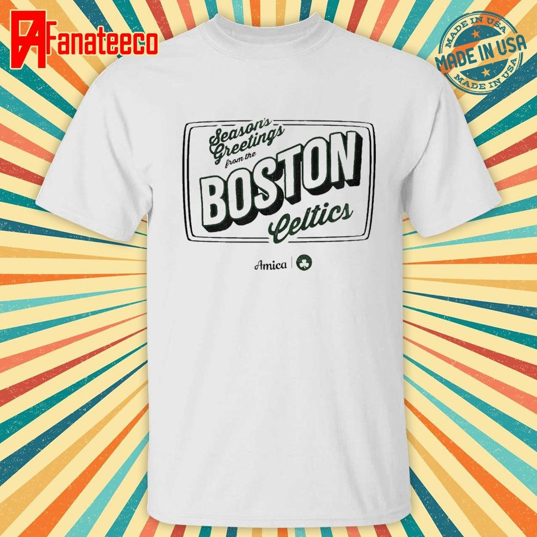 Seasons Greetings From The Boston Celtics Logo 2024 NBA Shirt