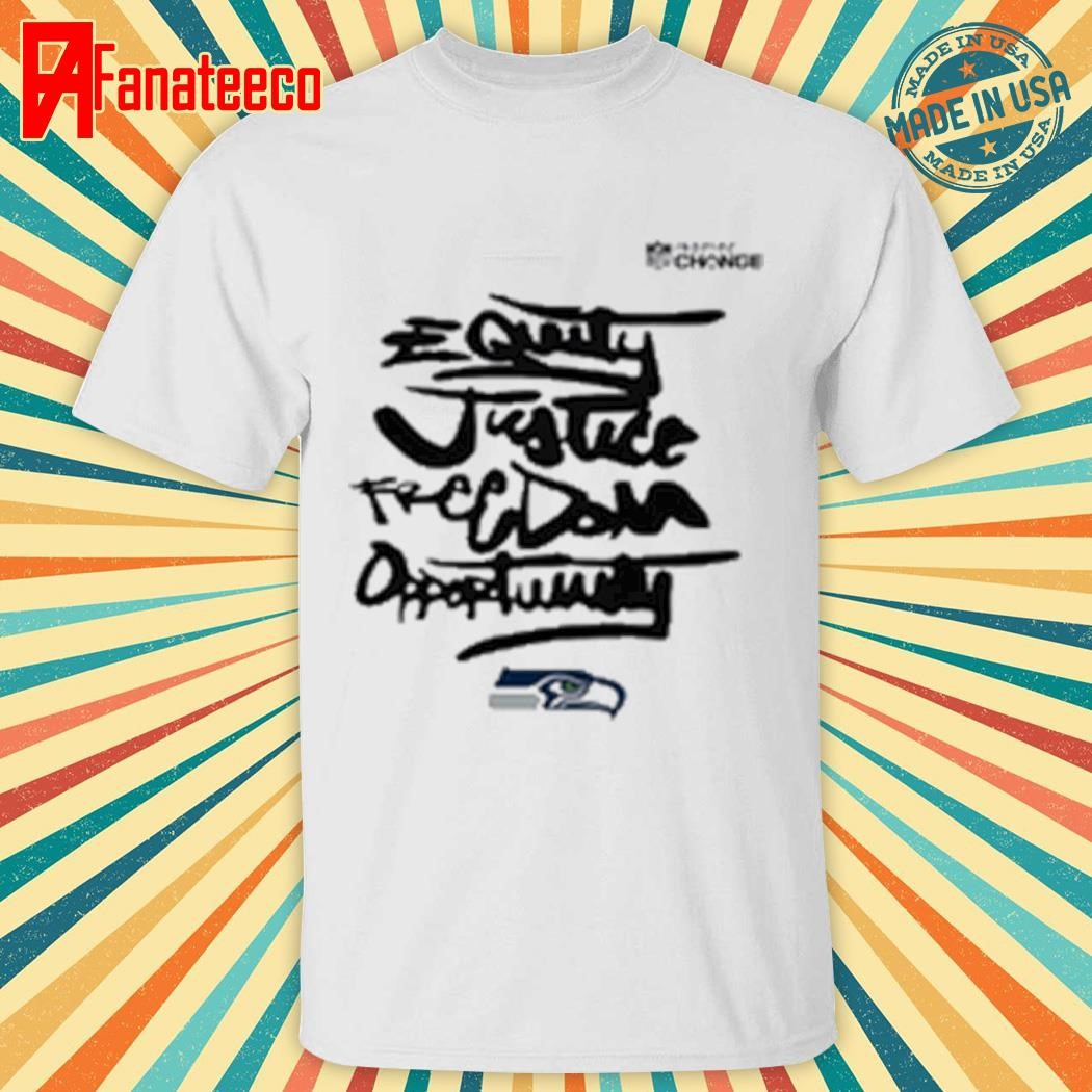 Seattle Seahawks NFL Inspire Change Equity Justice Freedom Opportunity Shirt