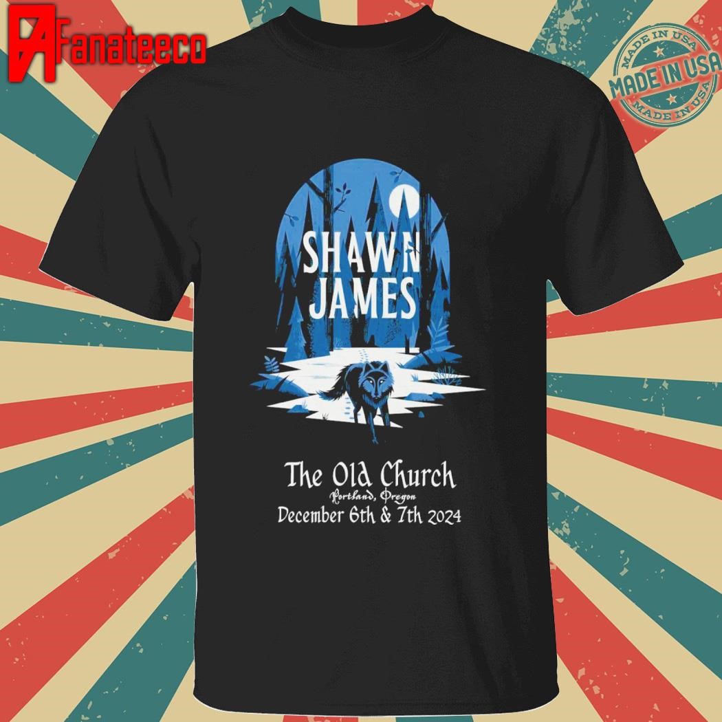 Shawn James The Old Church in Portland OR Dec 6-7 2024 Tour shirt