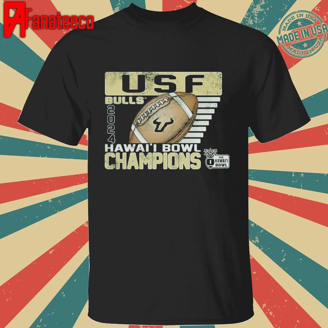 South Florida Bulls 2024 Hawaii Bowl Champions T-Shirt