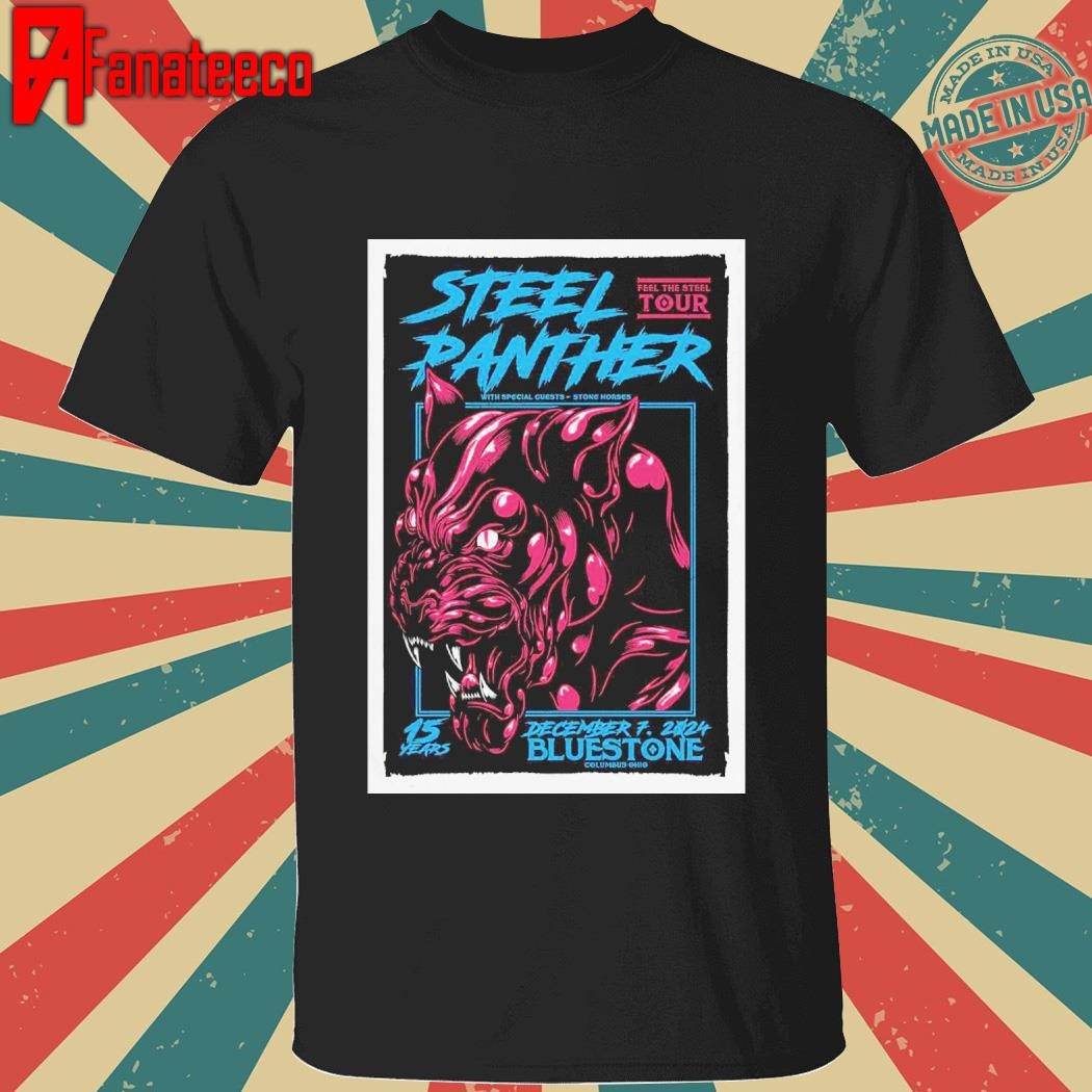 Steel Panther Dec 7 2024 The Bluestone in Columbus OH shirt