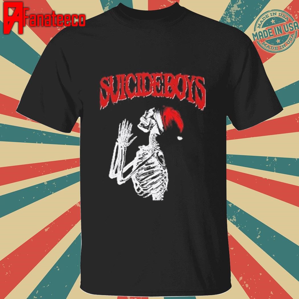 Suicideboys Skeleton Shirt - Scrim Ruby Christmas Tee shirt