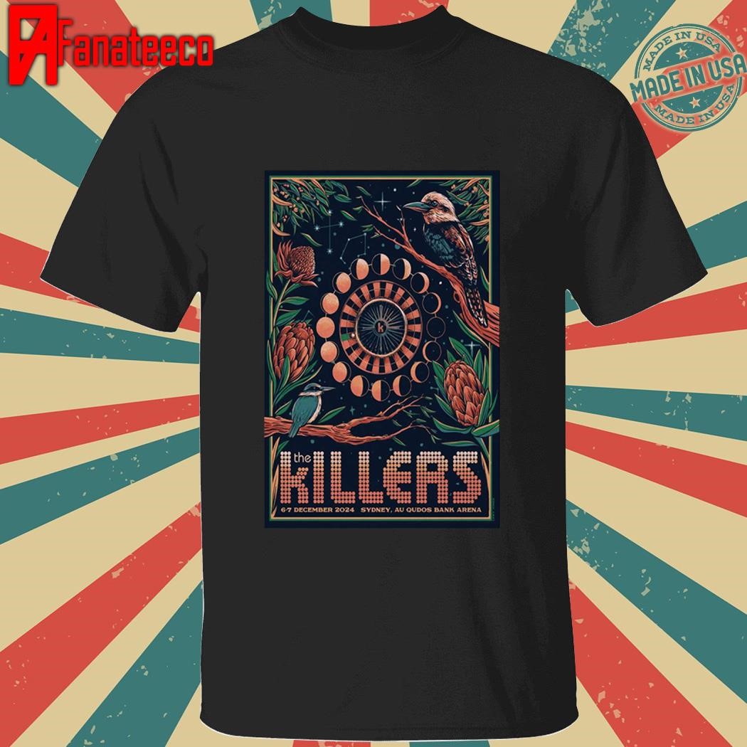 The Killers Qudos Bank Arena in Sydney Australia Dec 6-7 2024 shirt