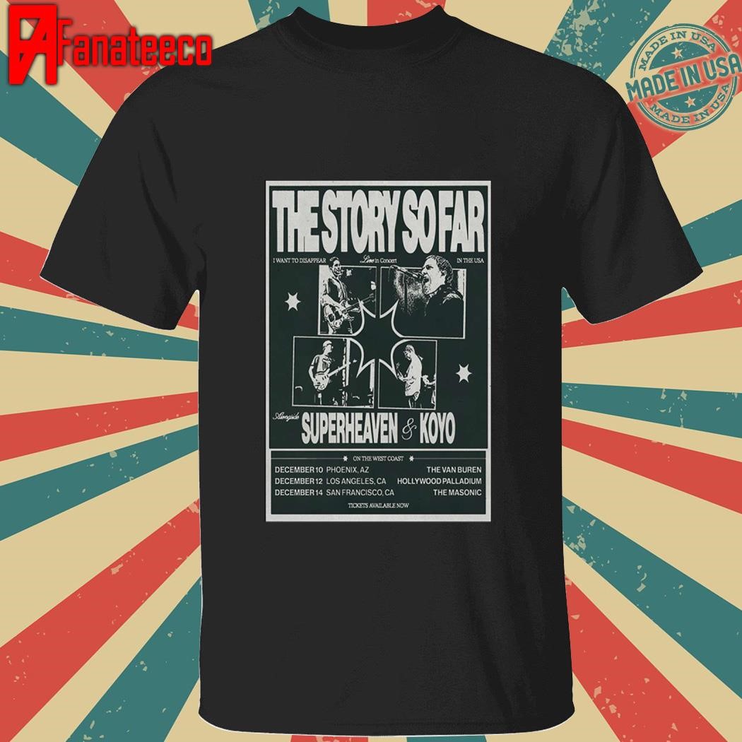 The Story So Far USA 2024 Tour shirt