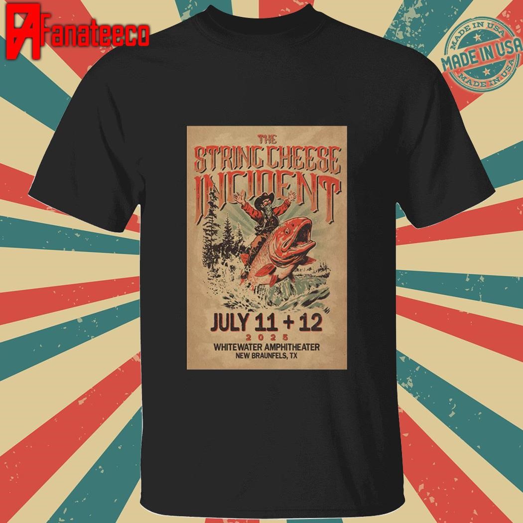 The String Cheese Incident Whitewater Amphitheater in New Braunfels July 11-12 2025 TX shirt