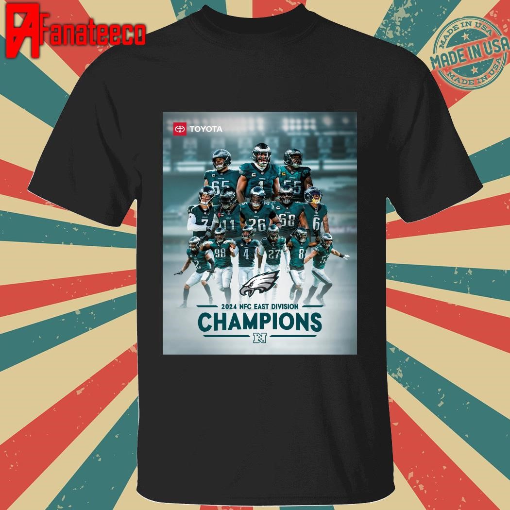 The philadelphia eagles are nfc east champions 2024 shirt