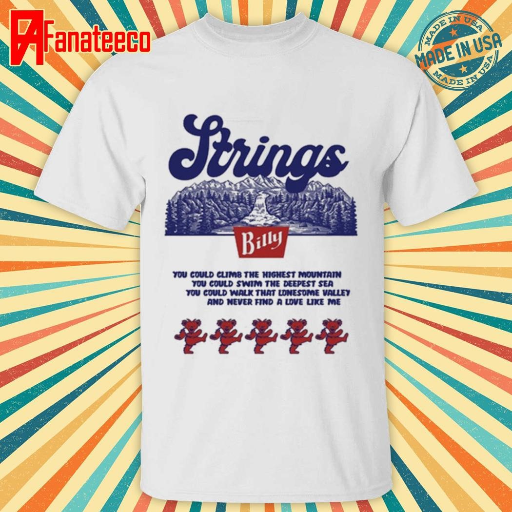 Thunder Shout Billy Strings Banquet Coors Flip shirt