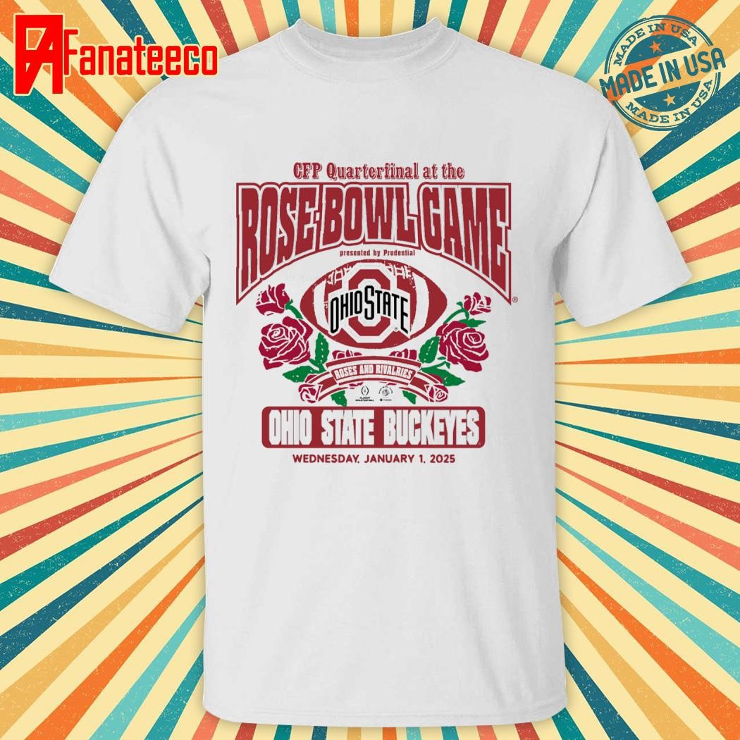 Top Ohio State Buckeyes Blue 84 College Football Playoff 2025 Rose Bowl T-Shirt