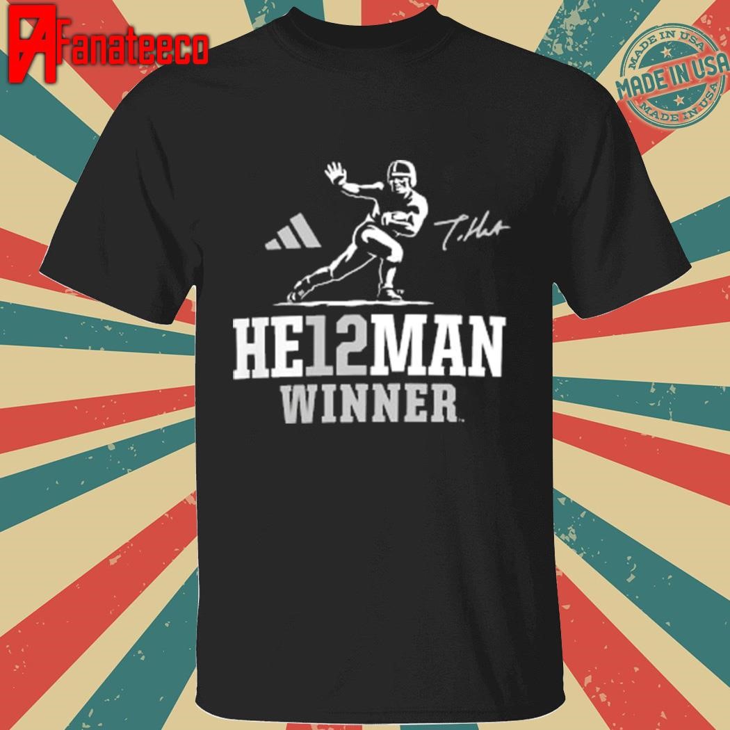 Travis hunter heisman winner cotton signature shirt