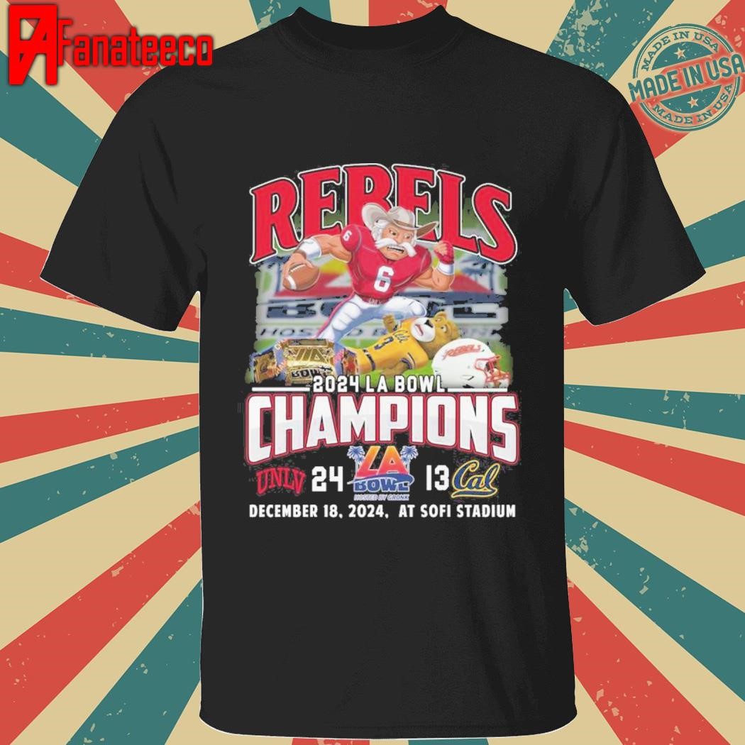 UNLV Rebels Football Team Champions 2024 LA Bowl T-Shirt