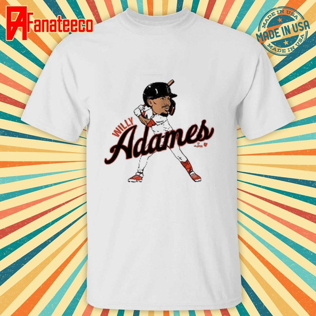 Willy adames san francisco caricature shirt