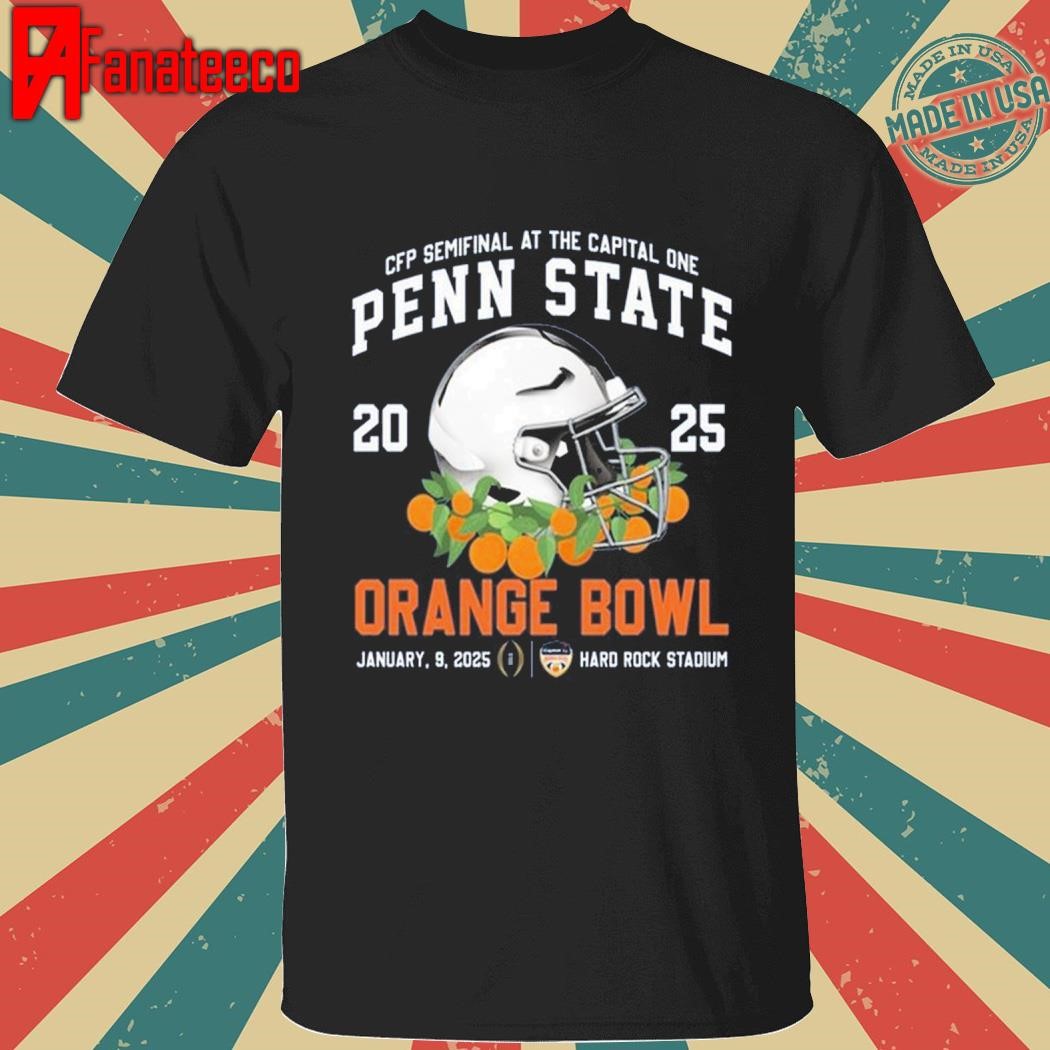 Helmets Penn State Nittany Lions CFP Semifinal At The Capital None Orange Bowl 2025 T-Shirt