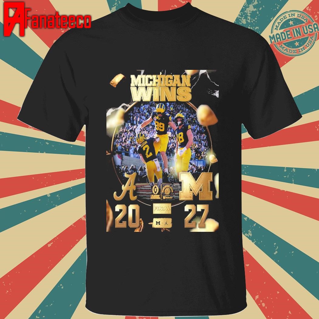 Michigan Wolverines Defeated Alabama 27-20 NCAA College Football Champions 2024 ReliaQuest Bowl Winners shirt