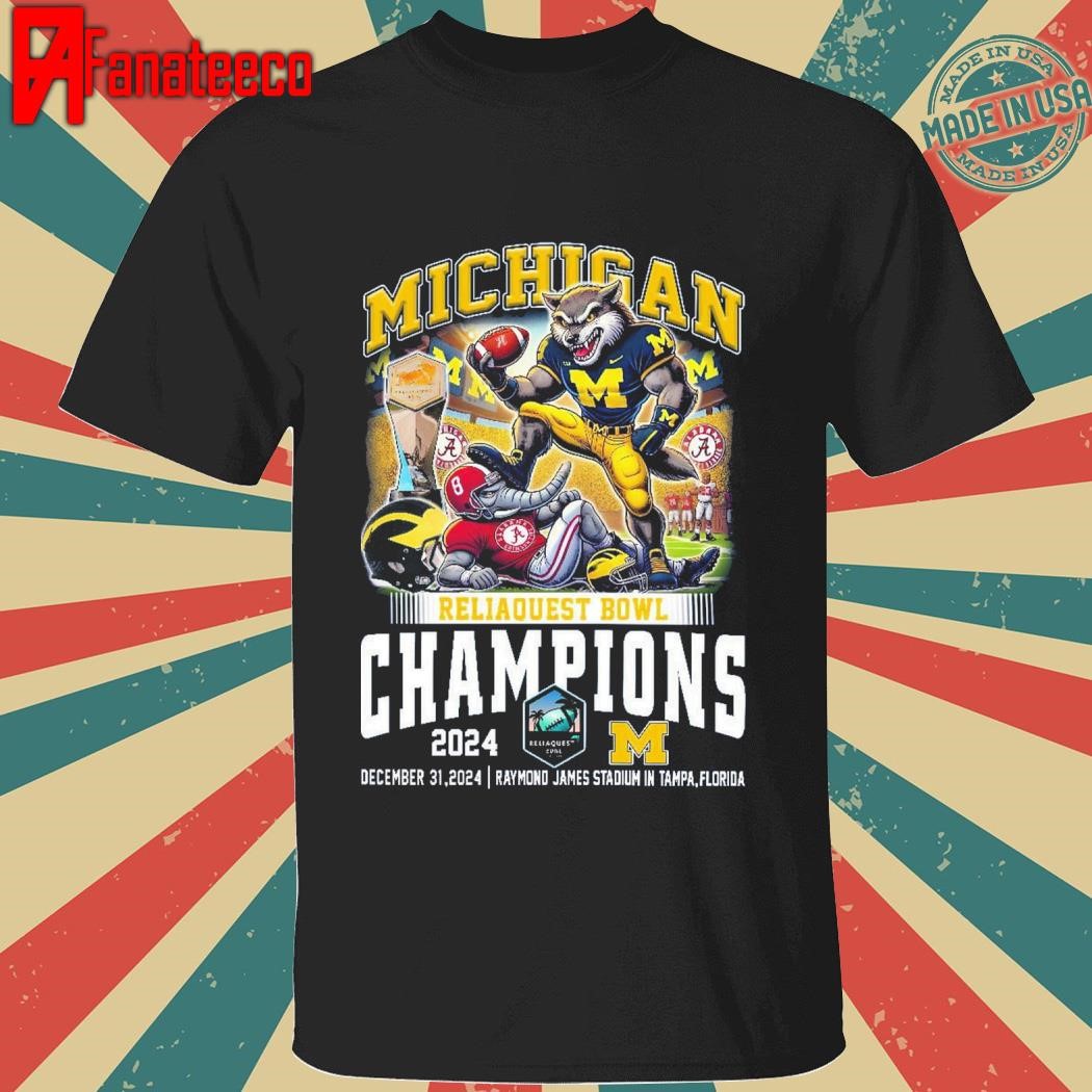 Michigan Wolverines Reliaquest Bowl Champions 2025 shirt