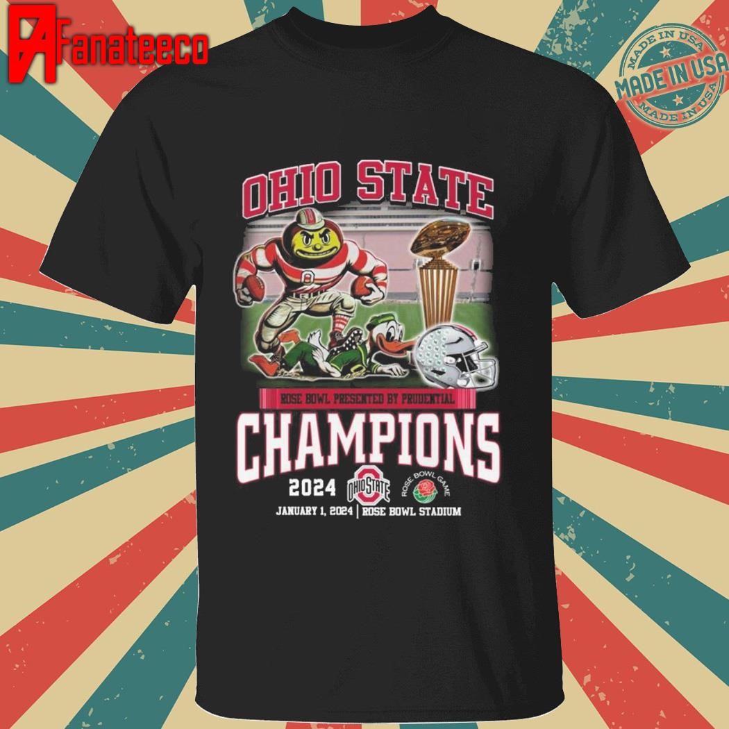 Ohio State Buckeyes Rose Bowl Presented By Prudential Champions 2024 shirt