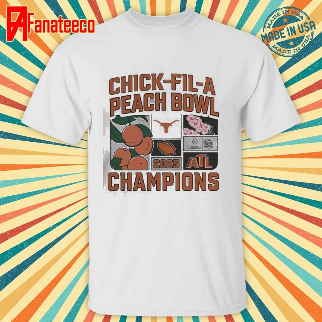 Texas Longhorns College Football Playoff 2025 Peach Bowl Champions Victory Ahead shirt